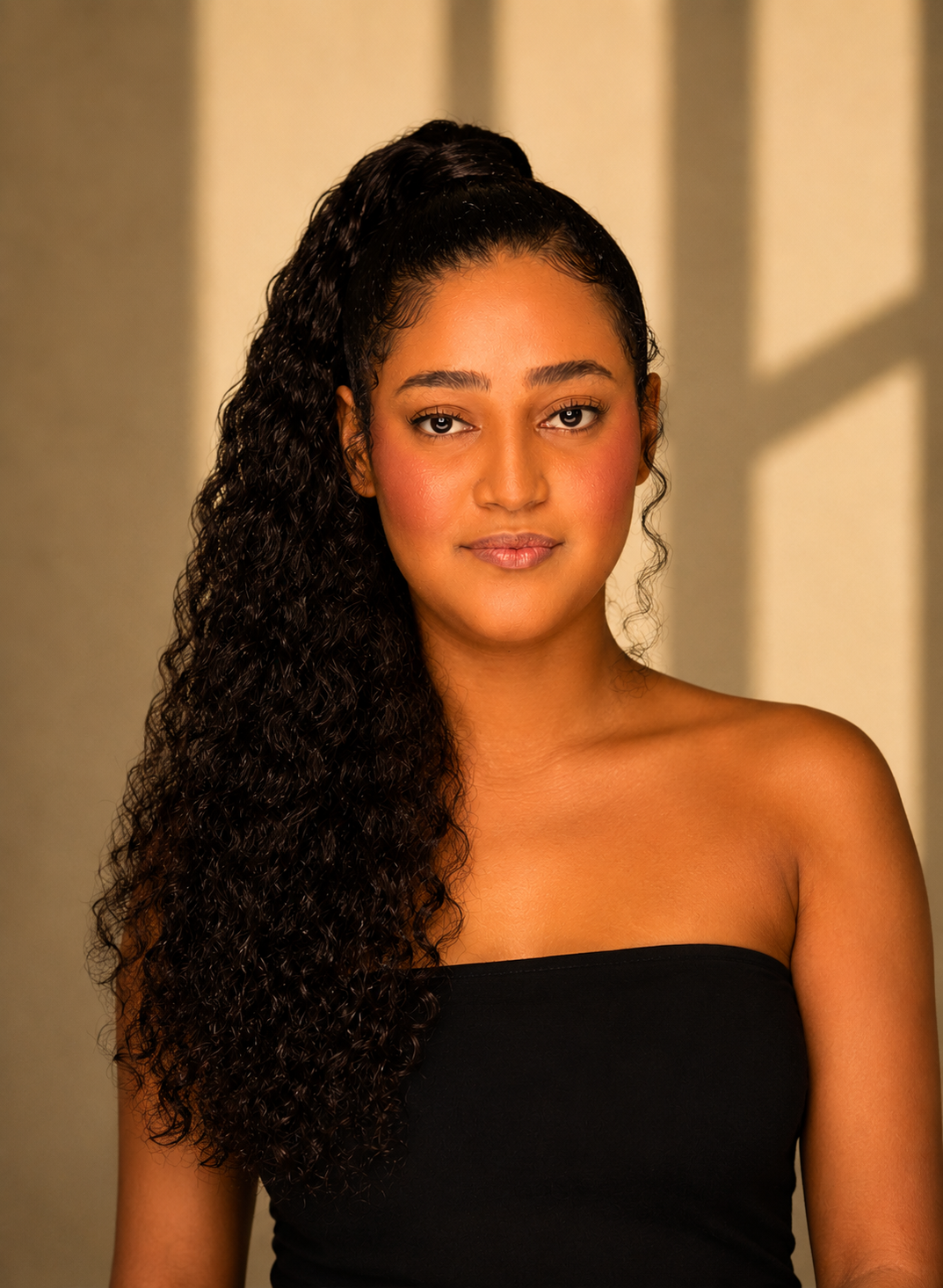Ponytail Raw Hair Cambodian Wavy Curl