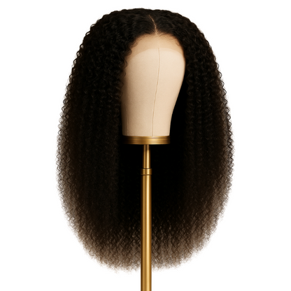 Perruque Raw Hair Closure Wig 6x6 Burmese Kinky Curl