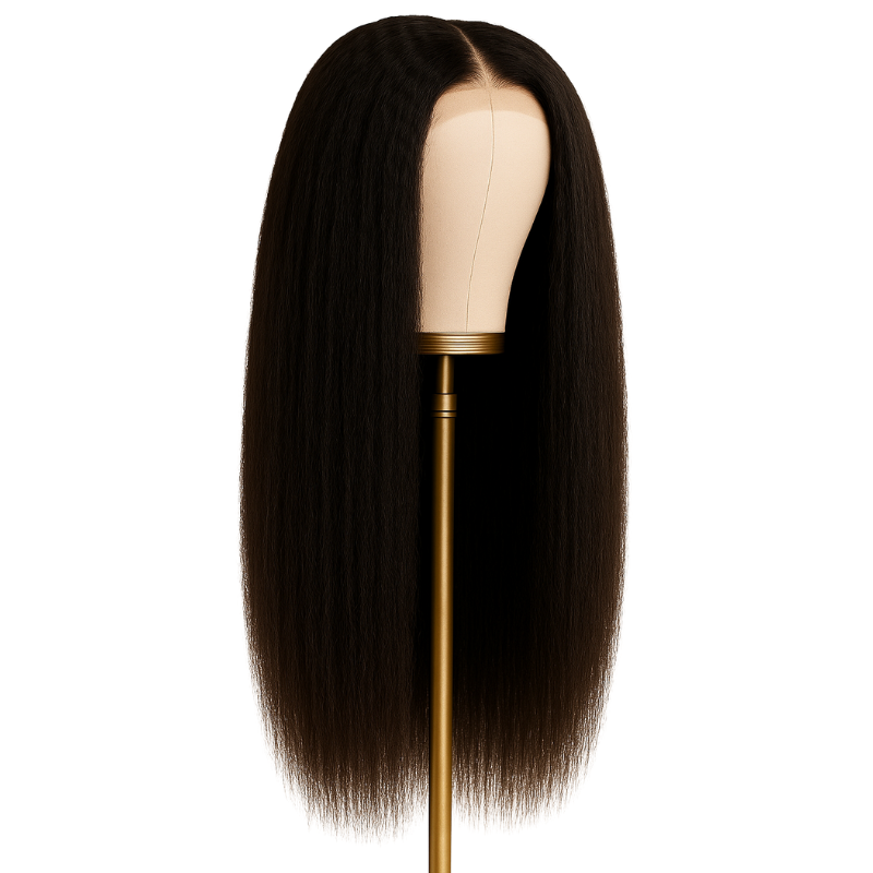 Perruque Raw Hair Closure Wig 4x4 YAKI Straight